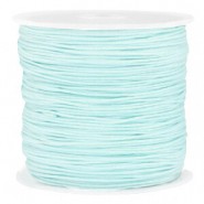 Macramé bead cord 0.8mm Turquoise blue